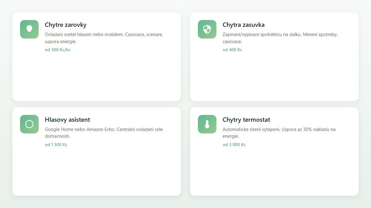 Doporučené pořadí nákupu zařízení pro chytrou domácnost - od chytrých žárovek přes hlasového asistenta až po kamery