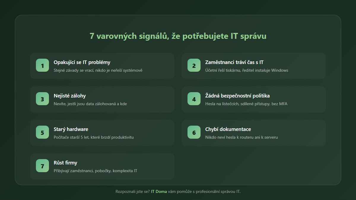 7 varovnych signalu