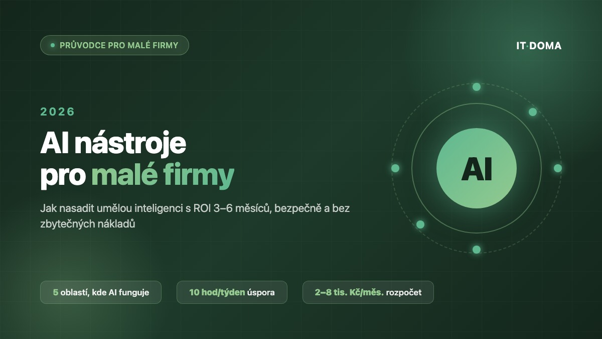 AI nástroje pro malé firmy 2026 - praktický průvodce