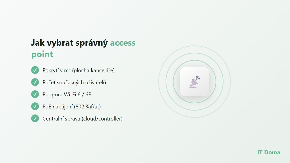 Jak vybrat správný access point pro firmu