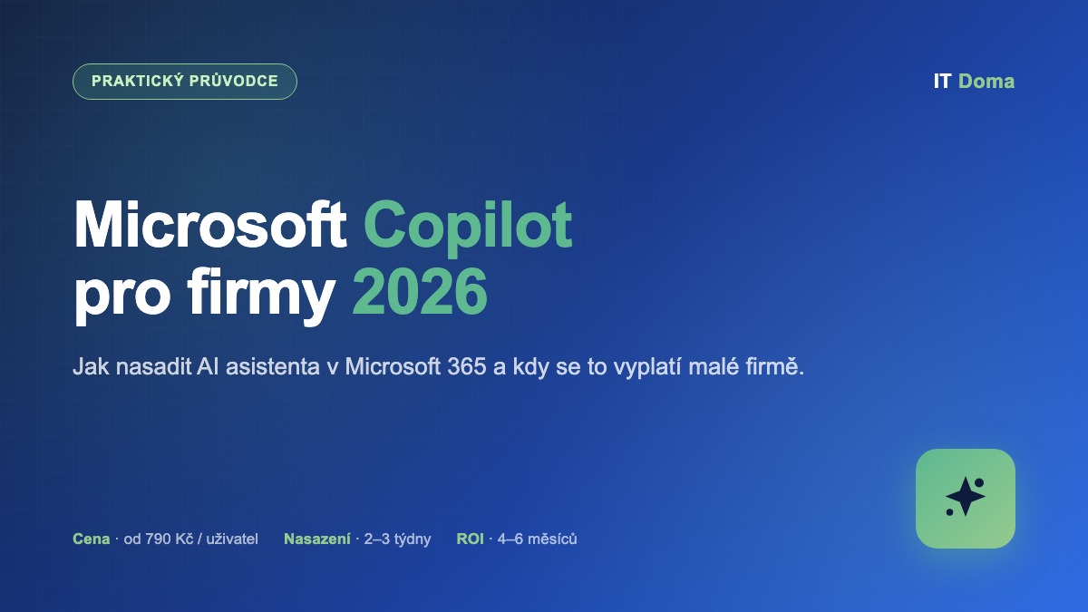 Microsoft Copilot pro firmy 2026 - praktický průvodce nasazením AI asistenta v Microsoft 365