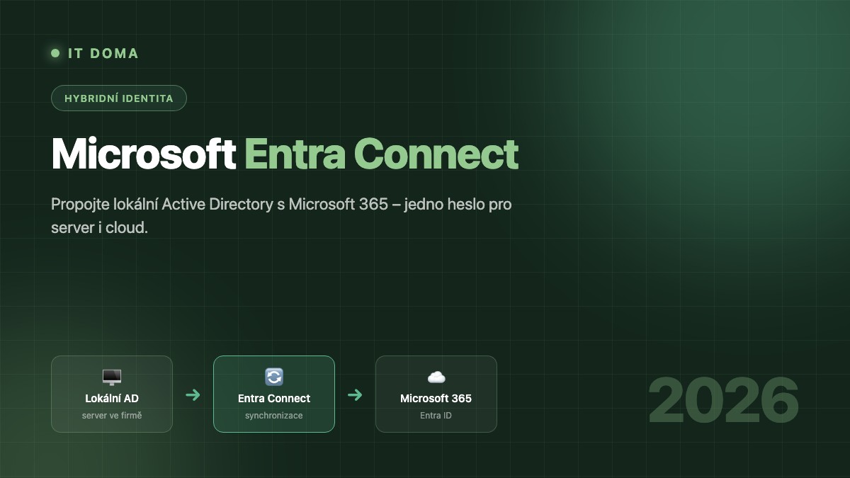 Microsoft Entra Connect – synchronizace lokálního Active Directory do Microsoft 365