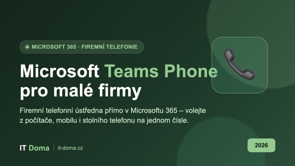 Microsoft Teams Phone pro malé firmy 2026 – firemní telefonie v Microsoft 365