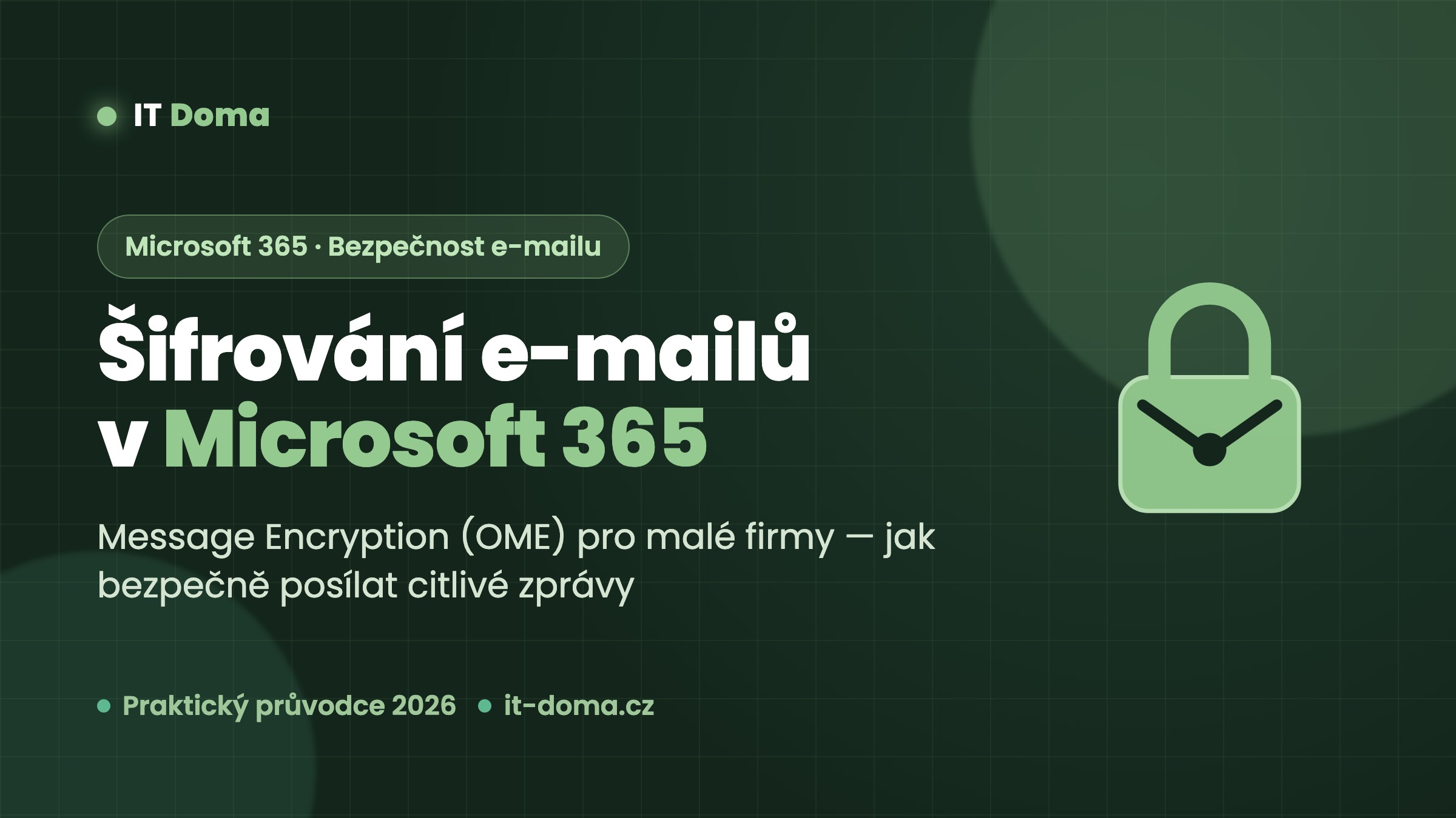Šifrování e-mailů v Microsoft 365 – Message Encryption OME pro malé firmy