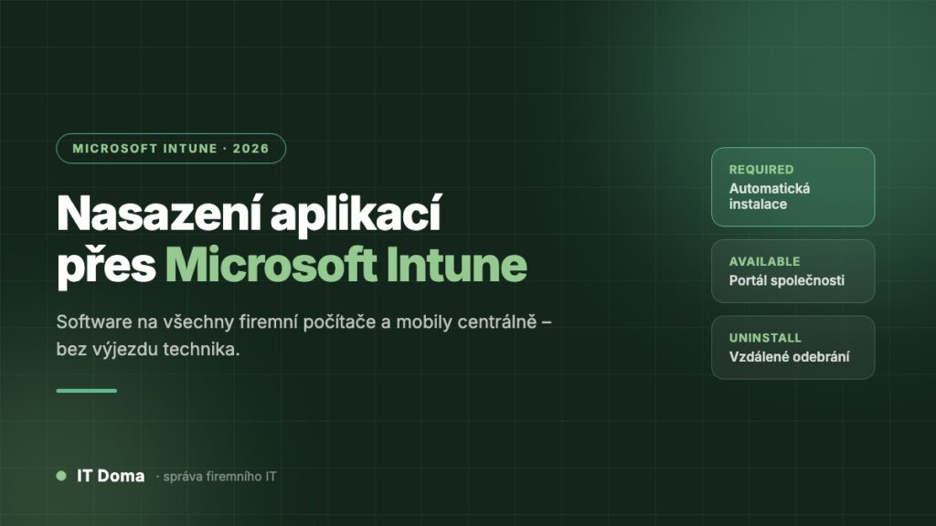 Nasazení aplikací přes Microsoft Intune pro malé firmy 2026