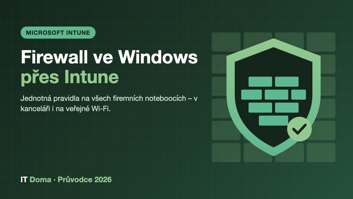 Firewall ve Windows přes Microsoft Intune pro malé firmy